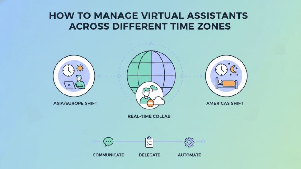 How to Manage Virtual Assistants Across Different Time Zones-remms