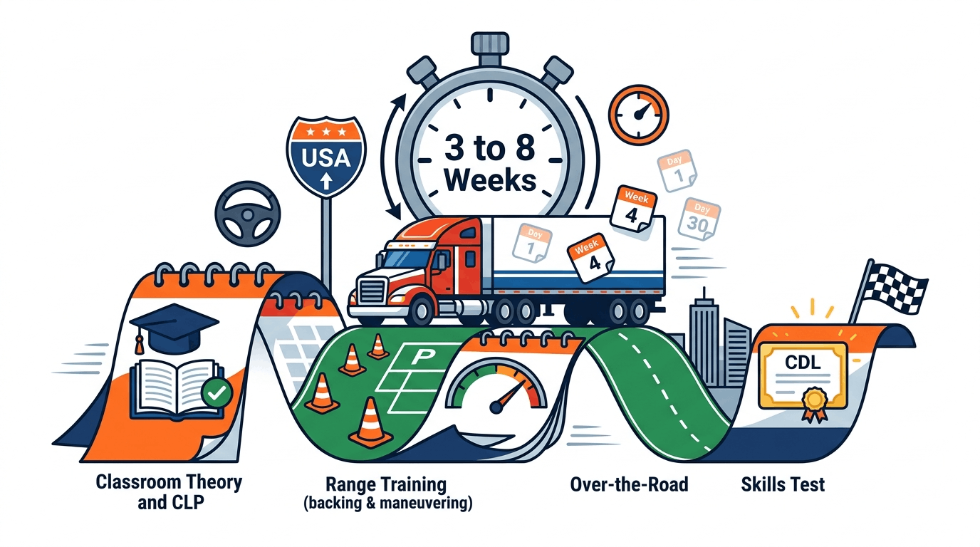 how long is cdl class a training