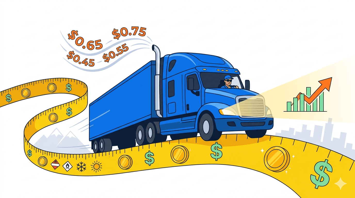 how much do long haul truckers make per mile
