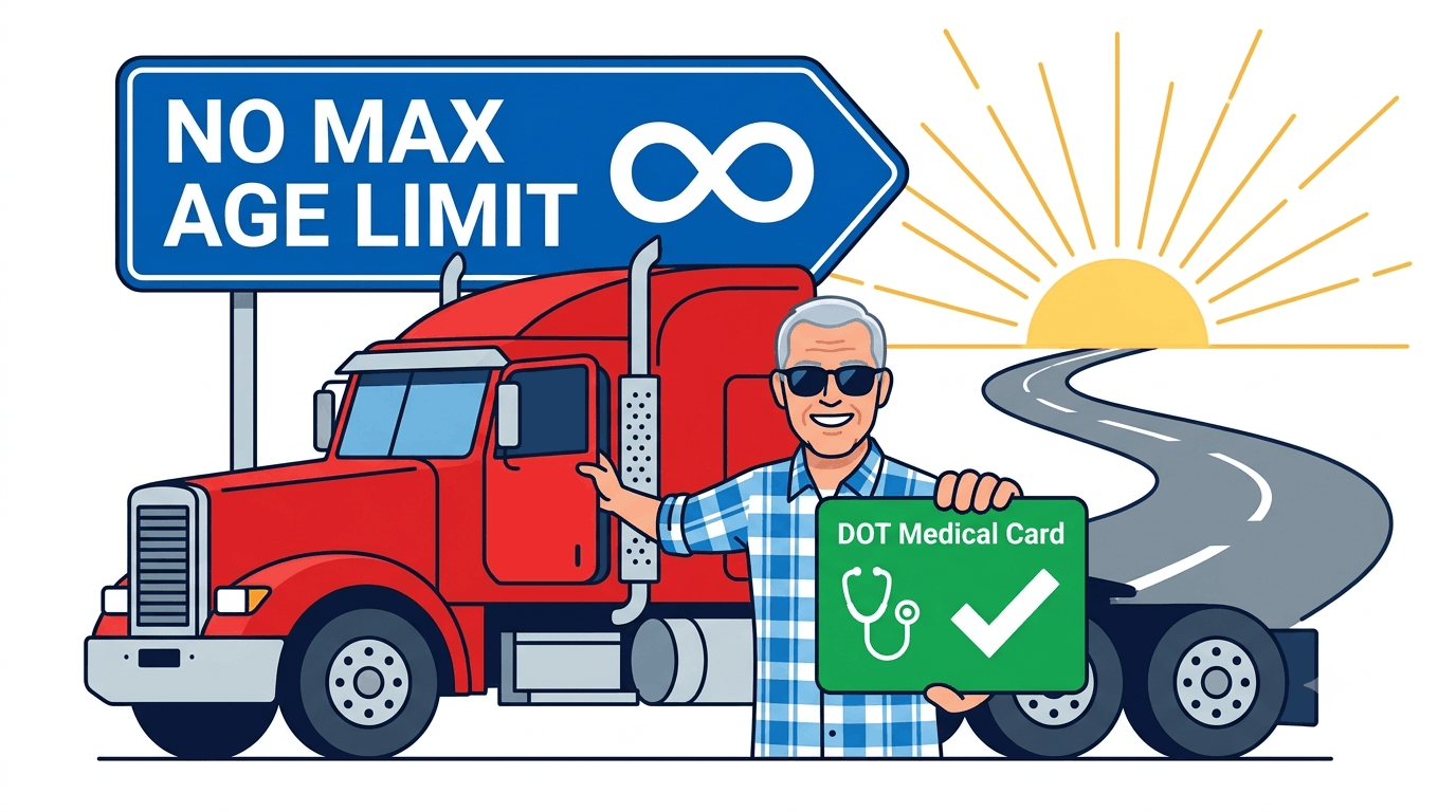 maximum age limit for truck drivers