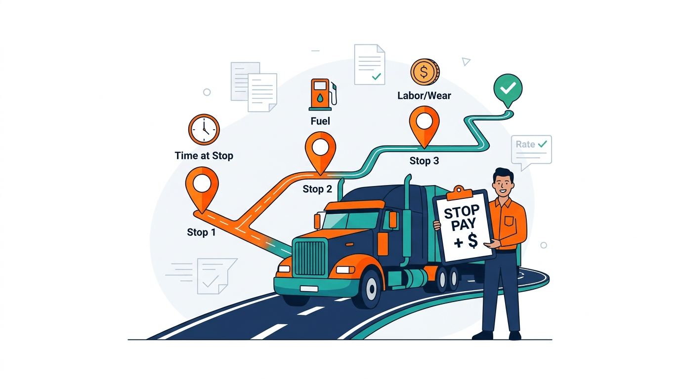 what is stop pay in trucking
