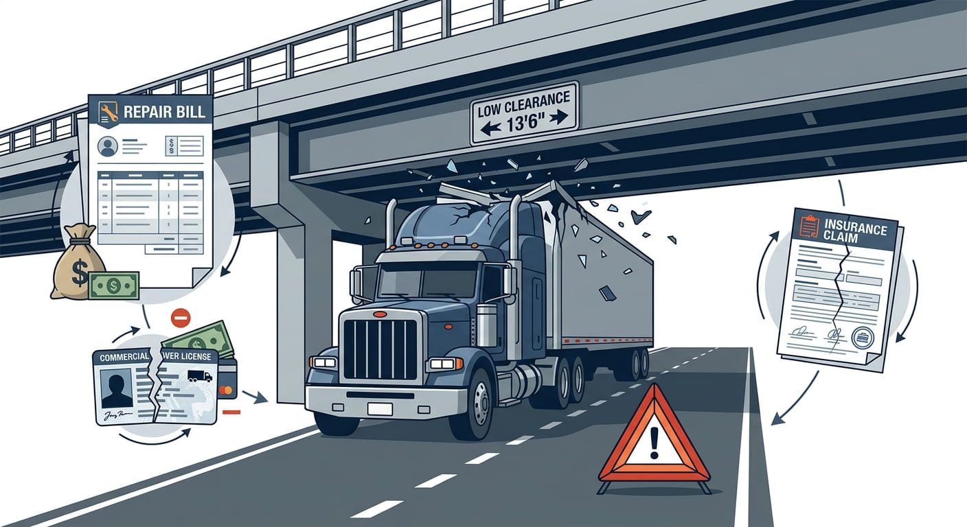 How Truck‑Specific GPS Prevents Costly Bridge Strikes